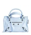 Balenciaga Mini Leather Le City Top-handle Bag In Blue