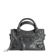 Balenciaga Mini Leather Le City Top-handle Bag In Grey