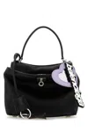 Balenciaga Mini Leather Rodeo Handbag In Black