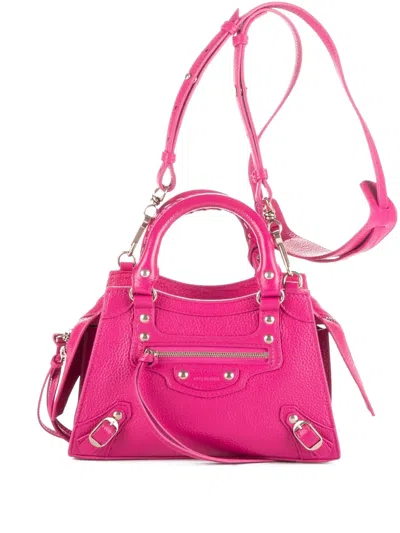 Pre-owned Balenciaga Mini Neo Classic Tote Bag In Pink