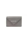 Balenciaga Mini Paper Wallet In Gray