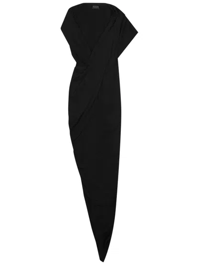 Balenciaga Mini Polyester Dress For Women - Ss25 Collection In Black