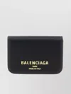 Balenciaga Mini Leather Cash 2.0 Trifold Wallet In Black