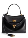 Balenciaga Mini Rodeo Leather Top Handle Bag In Black