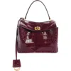 Balenciaga Mini Rodeo Croc Embossed Leather Top Handle Bag