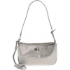 Balenciaga Mini Rodeo Crystal Embellished Leather Sling Pouchette In 1232 Smoke Grey
