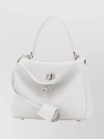Balenciaga Mini Rodeo Handbag Structured Shape In White