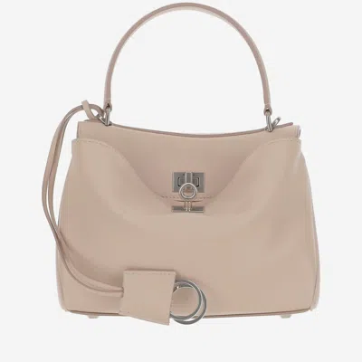 Balenciaga Mini Rodeo Leather Bag In Neutral