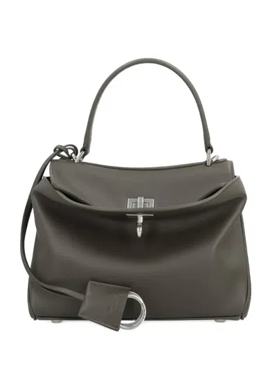 Balenciaga Mini Leather Crossbody Handbag In Brown