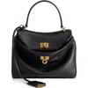 Balenciaga Mini Rodeo Leather Top Handle Bag In Black