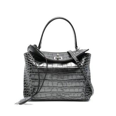 Balenciaga Mini Rodeo Tote Bag In Silver