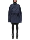 Balenciaga Cotton Mini Shirt Dress In Blue