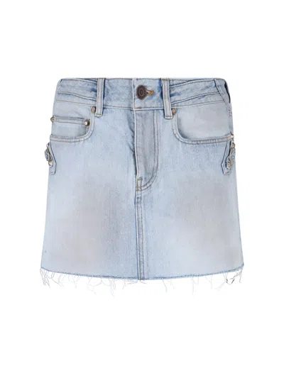 Balenciaga Mini Skirt Le City In Blue