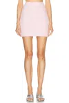 Balenciaga Pink Cotton Blend Tweed Mini Skirt In Pink