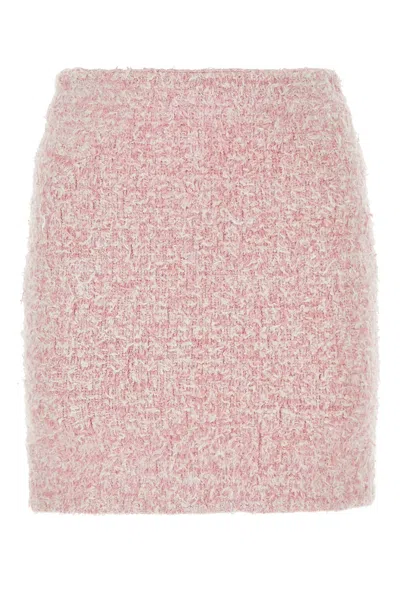 BALENCIAGA BALENCIAGA PINK TWEED MINI SKIRT