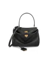 Balenciaga Mini Smooth Calfskin Small Rodeo Handbag In Black