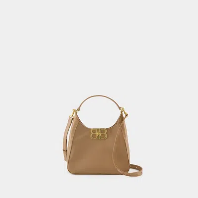 Balenciaga Mini Soft Pouch For Women In Tan