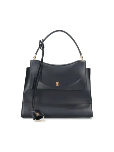 Balenciaga Mini Top Handle Handbag In Black