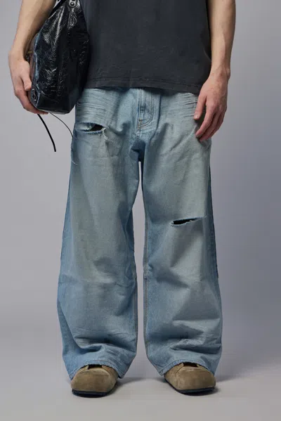 Balenciaga Minimal Baggy Pants In Blue