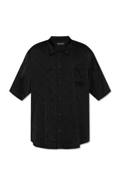 Balenciaga Minimal Black Shirt For Men