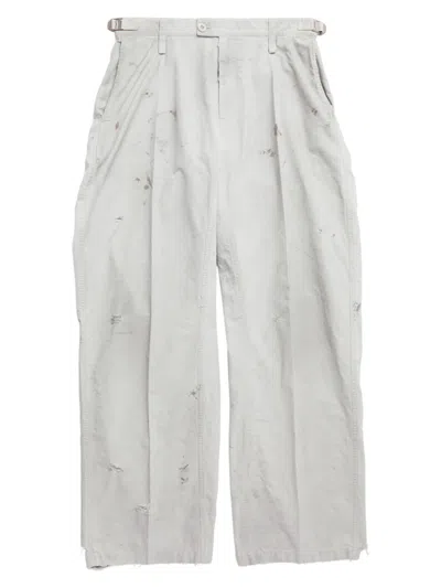 Balenciaga Minimal Cargo Pants In Light Grey
