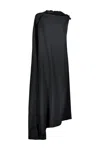 Balenciaga Minimal Gown In Black