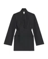 Balenciaga Minimal Hourglass Fitted Jacket In Black