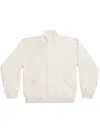 Balenciaga Minimal Zip-up Track Jacket In 9441 -cement Beige