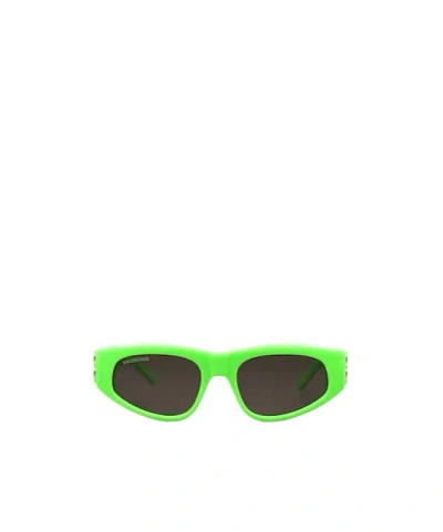 Balenciaga Minimalist Fashion Sunglasses In Green