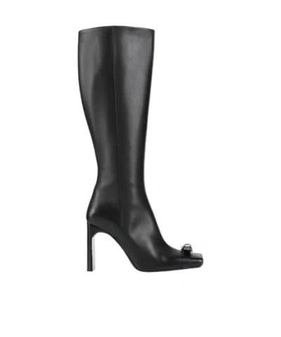 Balenciaga Minimalist Leather Boots In Black