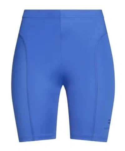 Balenciaga Minimalist Solid Color Cycling Shorts In Blue