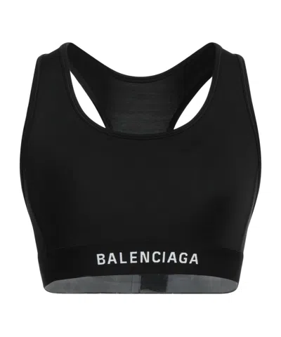 Balenciaga Minimalist Sports Top In Black