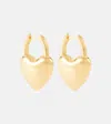 Balenciaga Minnie Brass Earrings In Gold