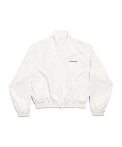 BALENCIAGA BALENCIAGA LOGO PRINTED ZIP-UP JACKET