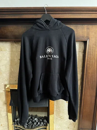 Pre-owned Balenciaga Mode Hoodie In Black
