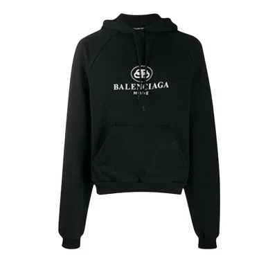 Pre-owned Balenciaga Mode Hoodie 'black/white' | Men's Size Xs