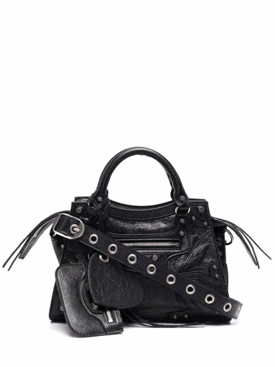 Balenciaga Fashionable Black Arena Lambskin Handbag For Women