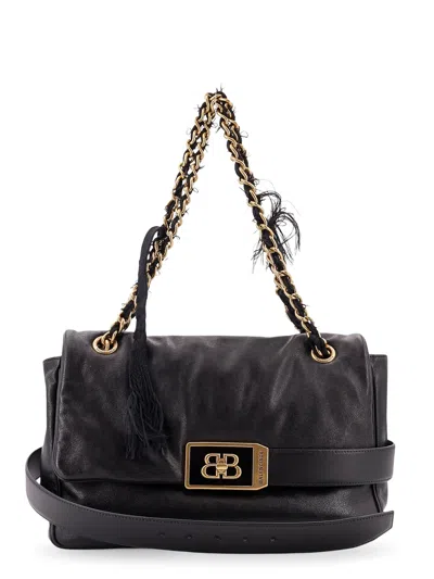 BALENCIAGA MODU FLAP LEATHER SHOULDER BAG