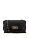 Balenciaga Modu Medium Flap Bag With Chain In Black