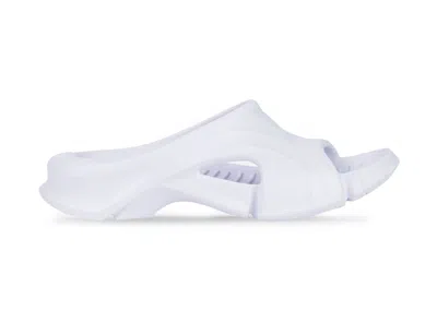 Pre-owned Balenciaga Mold Slide Sandal (women's) Sneakers In White