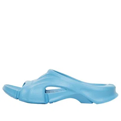 Balenciaga Mold Slides 'blue' In Animal Print