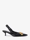 Balenciaga Monaco 50mm Slingback Pumps In Black