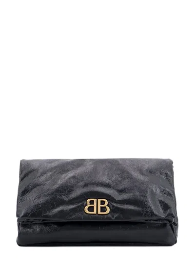 BALENCIAGA BALENCIAGA MONACO BB MONOGRAM CLUTCH BAG