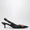 Balenciaga Monaco 50mm Slingback Pumps In Black