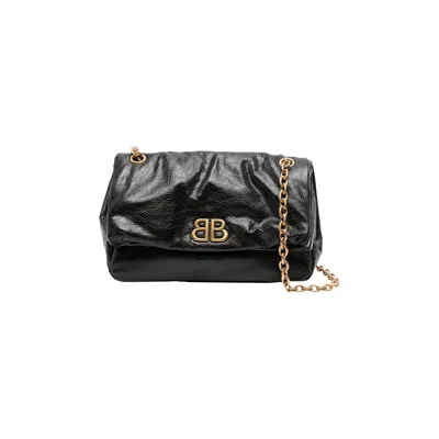 Pre-owned Balenciaga Monaco Chain Bag 'black'