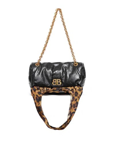 Balenciaga Monaco Chain Bag S In Negro