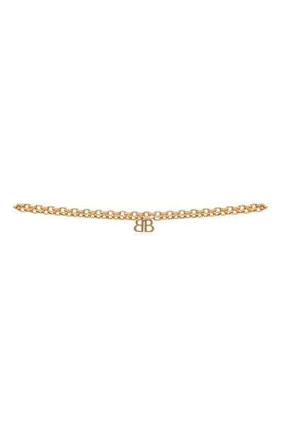 Balenciaga Monaco Belt In Gold