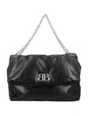Balenciaga Chic Monaco Chain Handbag With Silver Logo – 32x43x10 Cm In Black