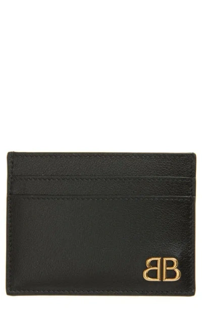 BALENCIAGA BALENCIAGA MONACO LEATHER CARD HOLDER