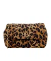 Balenciaga Monaco Leopard-print Shoulder Bag In Brown